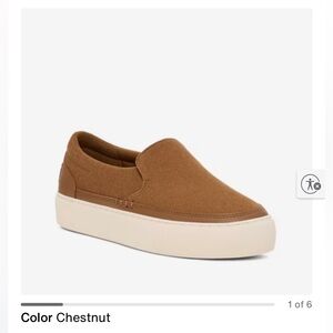UGG Chestnut Slip-On Platform Sneakers